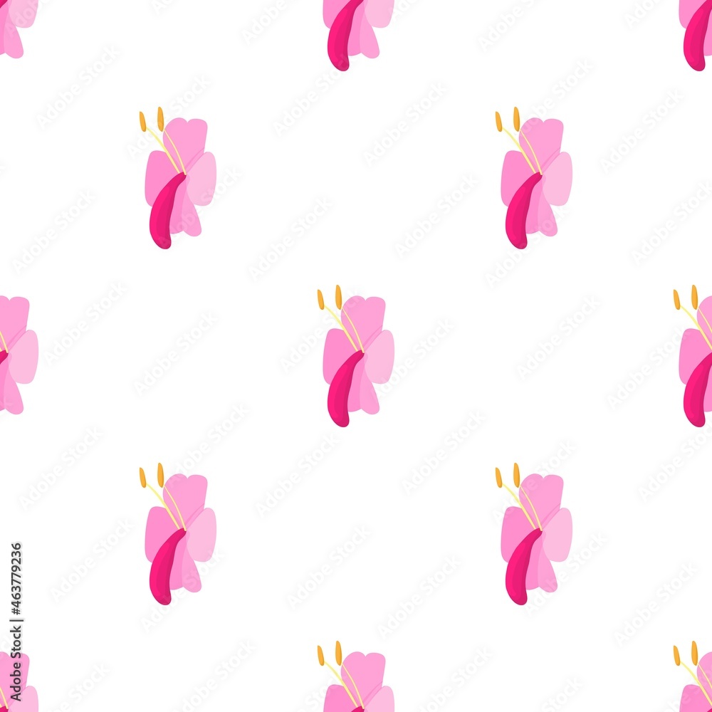 Poster lily pattern seamless background texture repeat wallpaper geometric vector