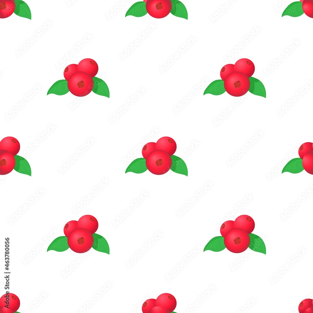 Aufkleber red currant pattern seamless background texture repeat wallpaper geometric vector