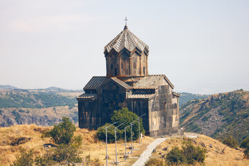 ancient Armenian church on the hill