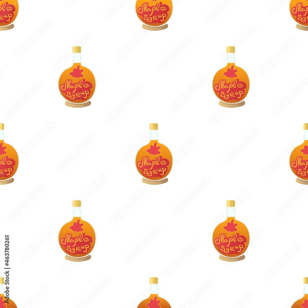 Poster maple syrup pattern seamless background texture repeat wallpaper geometric vector