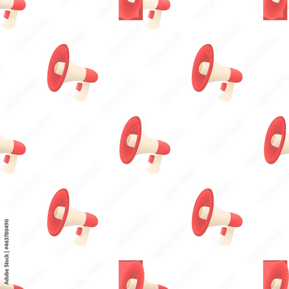 Poster red loudspeaker pattern seamless background texture repeat wallpaper geometric vector