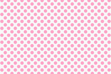 Modern design from pink circles on a white background. Pop art poster with halftones and circles. Retro style. Vector.