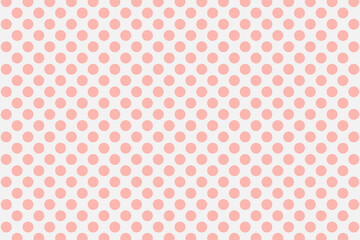 Modern design from pink circles on a white background. Pop art poster with halftones and circles. Retro style. 