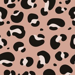 Fototapeta na wymiar seamless pattern - leopard. Animal print. Colorful vector in flat style. baby design for fabric, print, textile, wrapper