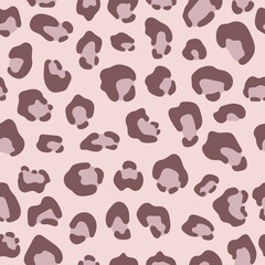 seamless pattern - leopard. Animal print. Colorful vector in flat style. baby design for fabric, print, textile, wrapper