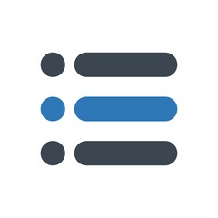 Obraz premium List menu icon