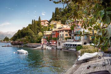 Small picturesque town of Varenna in Lake Como, Italy