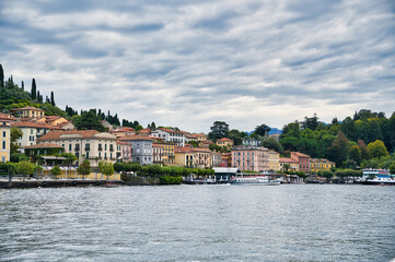 Fototapeta na wymiar Small picturesque town of Bellagio in Lake Como, Italy