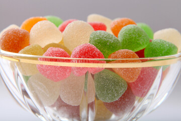Colorful jelly candies. Turkish delight.