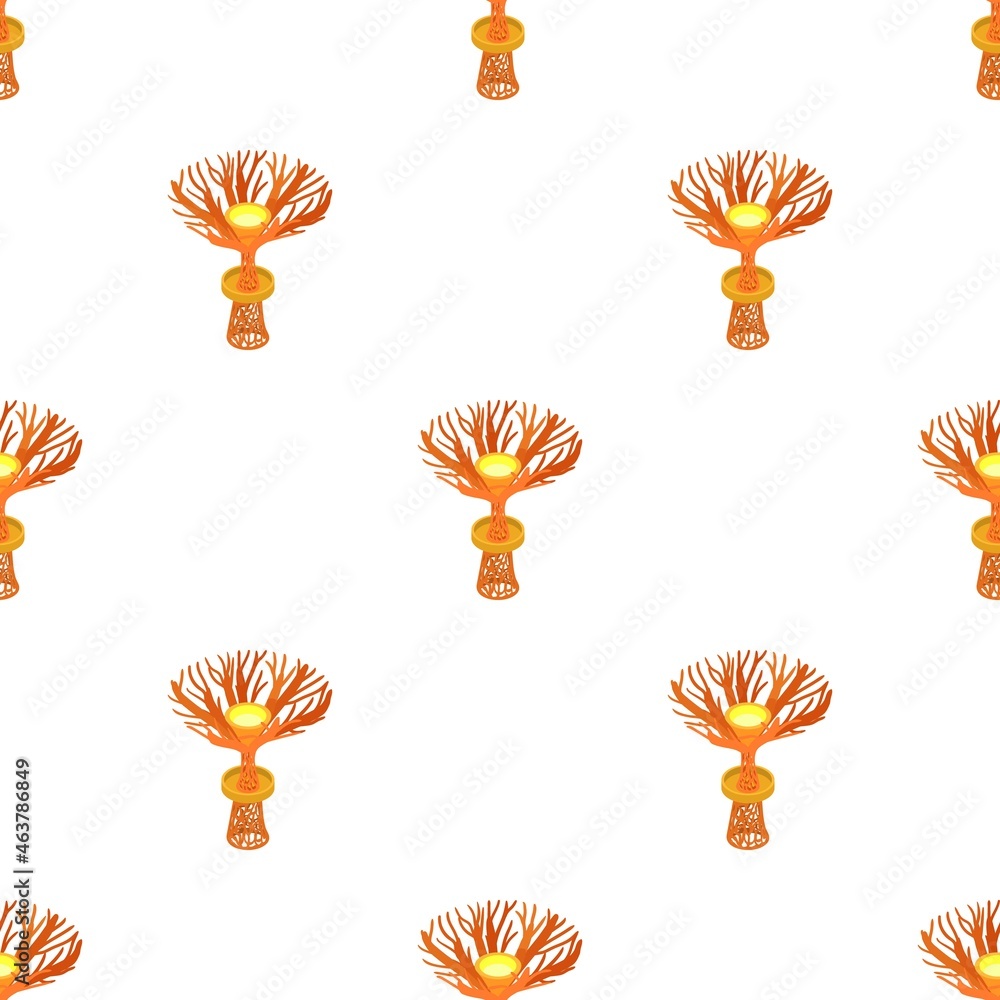 Poster artificial tree in singapore pattern seamless background texture repeat wallpaper geometric vector