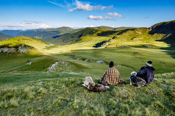 Romanian herder in the carpathian	