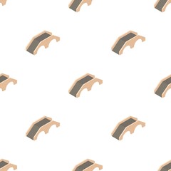 Bridge with hoist pattern seamless background texture repeat wallpaper geometric vector