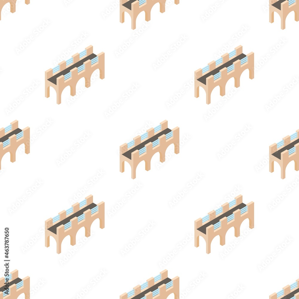 Poster high bridge pattern seamless background texture repeat wallpaper geometric vector