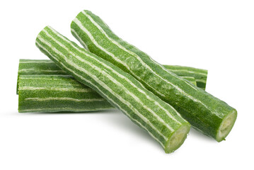 Snake Gourd isolated on white background