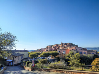 Obraz premium vue du village de Roussillon dans le Vaucluse 