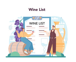 Sommelier concept. Specialist with a glass full of alcohol drink