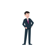business manager character style vector illustration design