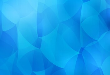 Obraz premium Light BLUE vector texture with triangular style.