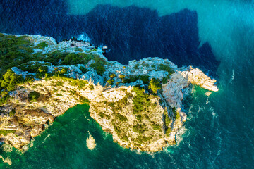 Fototapeta na wymiar Halkidiki from Above, Greece