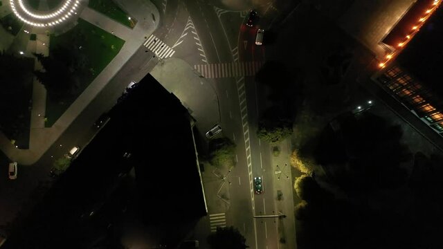 Night Streets in the City of Zhytomyr