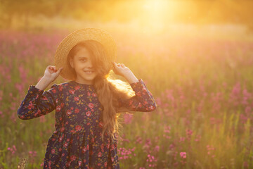 girl in a field