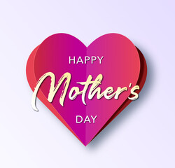 happy mother's day, card, vector illustration