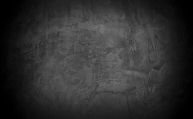Old wall texture cement dark black gray  background abstract grey color design are light with white gradient background.
