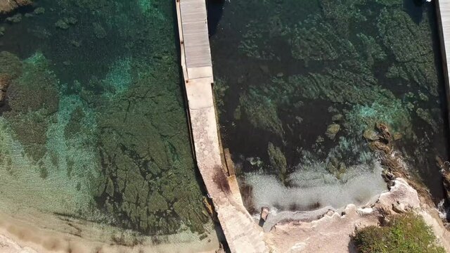 Ponton de Giens - Hyeres - vue a&eacute;rienne