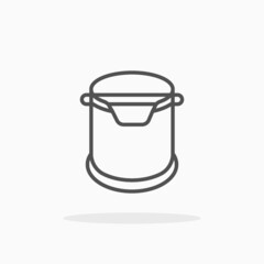 Knock Box Icon. Outline Black. Editable Stroke and pixel perfect. Vector illustration. Enjoy this icon for your project.