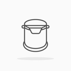 Knock Box Icon. Outline Black. Editable Stroke and pixel perfect. Vector illustration. Enjoy this icon for your project.
