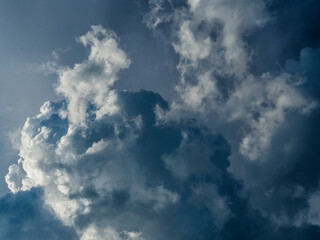 Dramatic andgry clouds, dark mood and dark colors