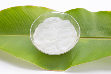 Sliced toddy palm in syrup