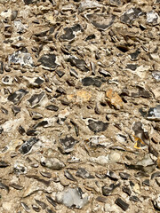 old flint stone wall texture