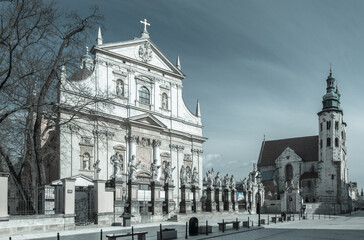 Kościoły na starym mieście w Krakowie