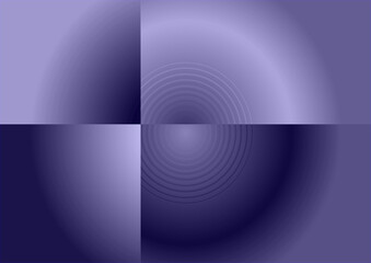 Unusual gradient lilac and purple figure. 3d.