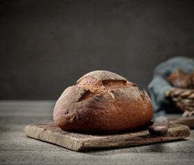 freshly baked artisan bread