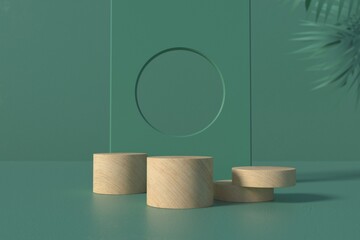 Abstract minimal scene, design for cosmetic or product display podium 3d render.	
