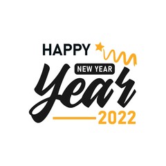 Happy New Year 2022 Lettering