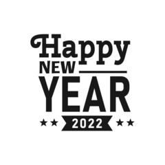 Happy New Year 2022 Lettering
