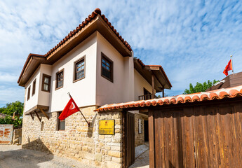 Bigali Village street view in Canakkale, Turkey.