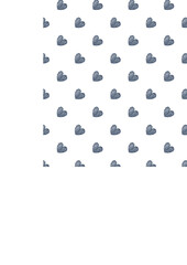 hand drawn hearts seamless pattern