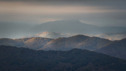 splendid autumn day on mountain paths