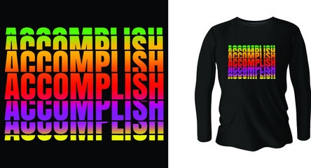 Typography t-shirt design.