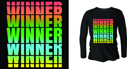 Typography t-shirt design.