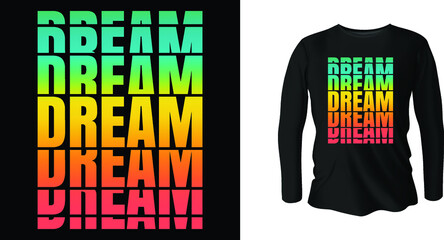 Typography t-shirt design.