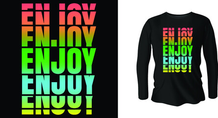 Typography t-shirt design.