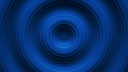 Blue concentric rings with ripple effect 3D render illustration - 463816098