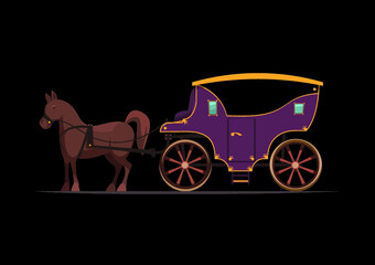 VIntage Victoria Horse Carriage Vehicle use for transportation