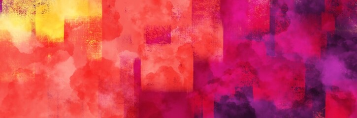 Abstract background painting art with purple, orange and yellow paint brush for presentation, website, halloween poster, wall decoration, or t-shirt design.