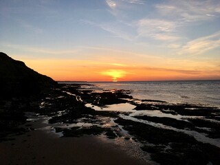 Obraz premium sunset over the sea